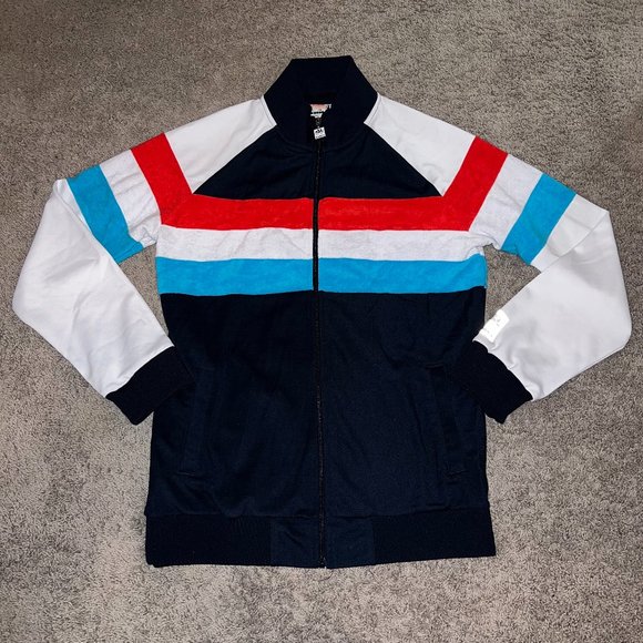 Sundek Other - Sundek Diadora Rainbow Red White Blue Black Colorblock Track Jacket XL Extra L